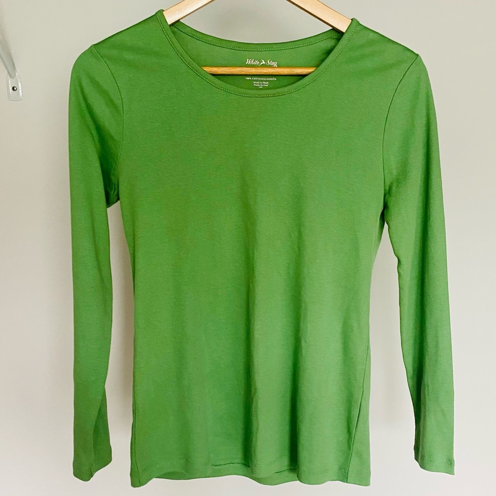 GREEN VINTAGE LONG SLEEVE TEE 🌱